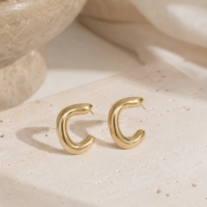 Brinco Argola Bold Cariri – Ouro 18K