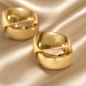 Argola Duo Elegance 18K